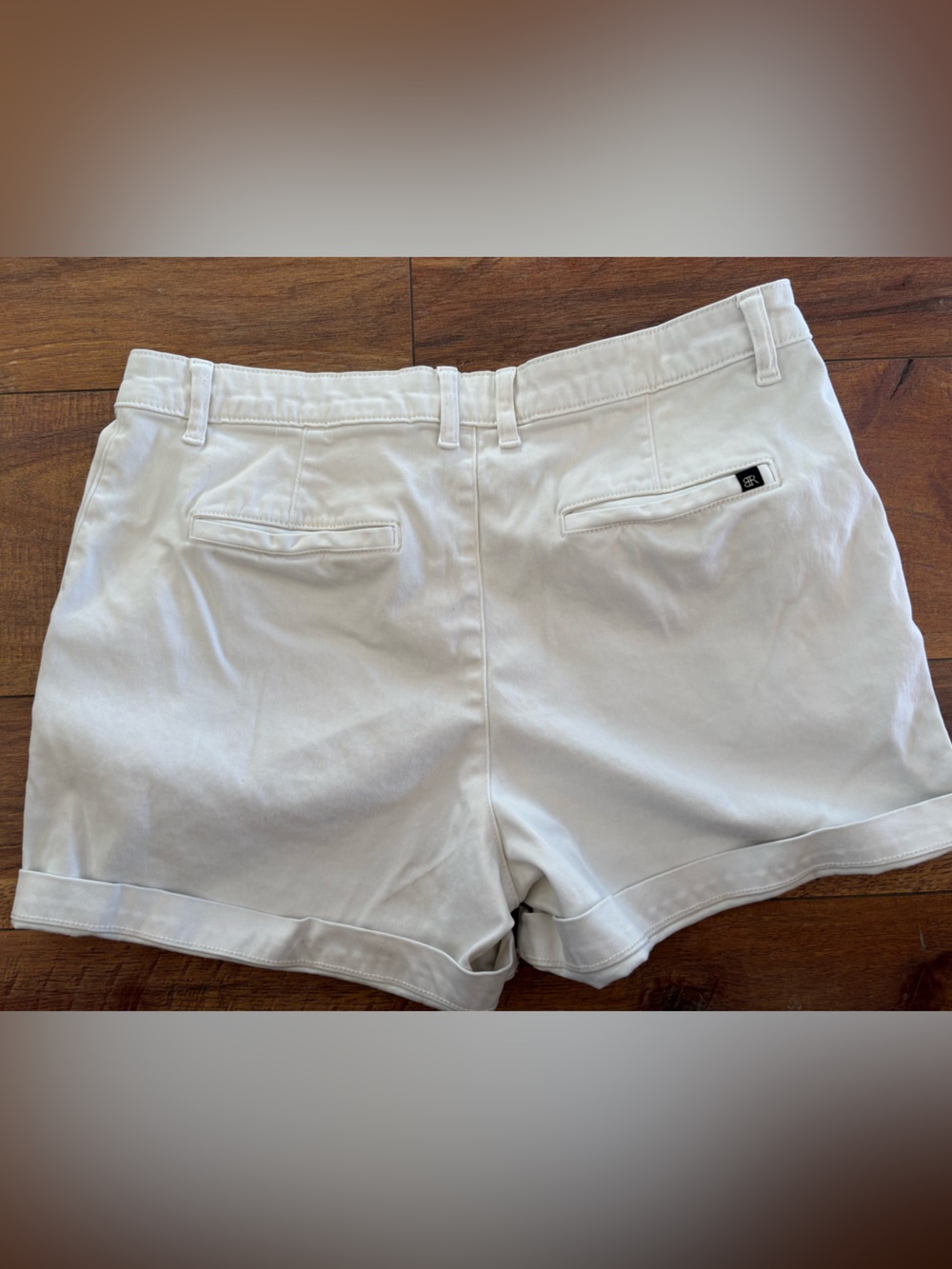 Banana Republic White Tailored Bermuda Shorts